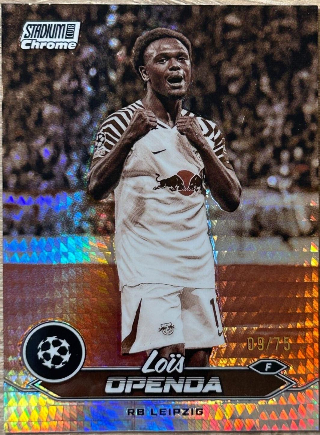 Lois Openda [Sepia Prism Refractor] 84 Prices 2023 Topps Stadium