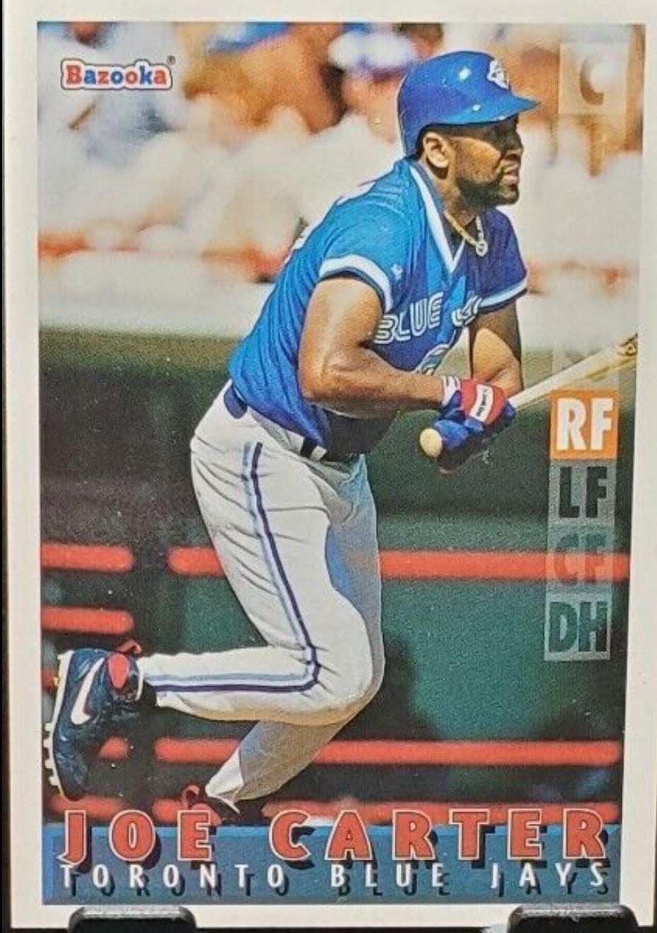 Joe Carter #76 Baseball Cards 1995 Bazooka