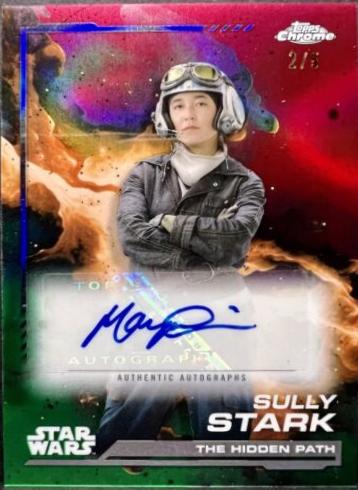 Maya Erskine as Sully Stark [Dathomir Red Refractor] #AU-ME Star Wars 2024 Topps Chrome Autograph