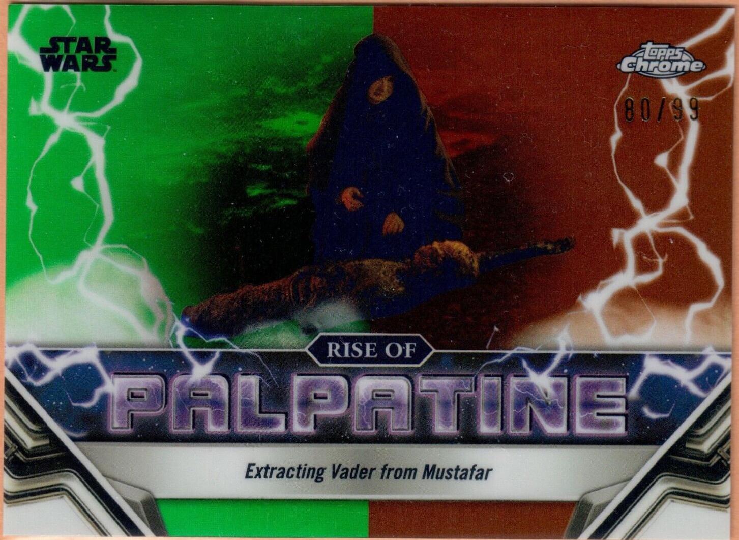 Extracting Vader from Mustafar [Kashyyyk Green Refractor] #RP-12 Star Wars 2024 Topps Chrome The Rise of Palpatine