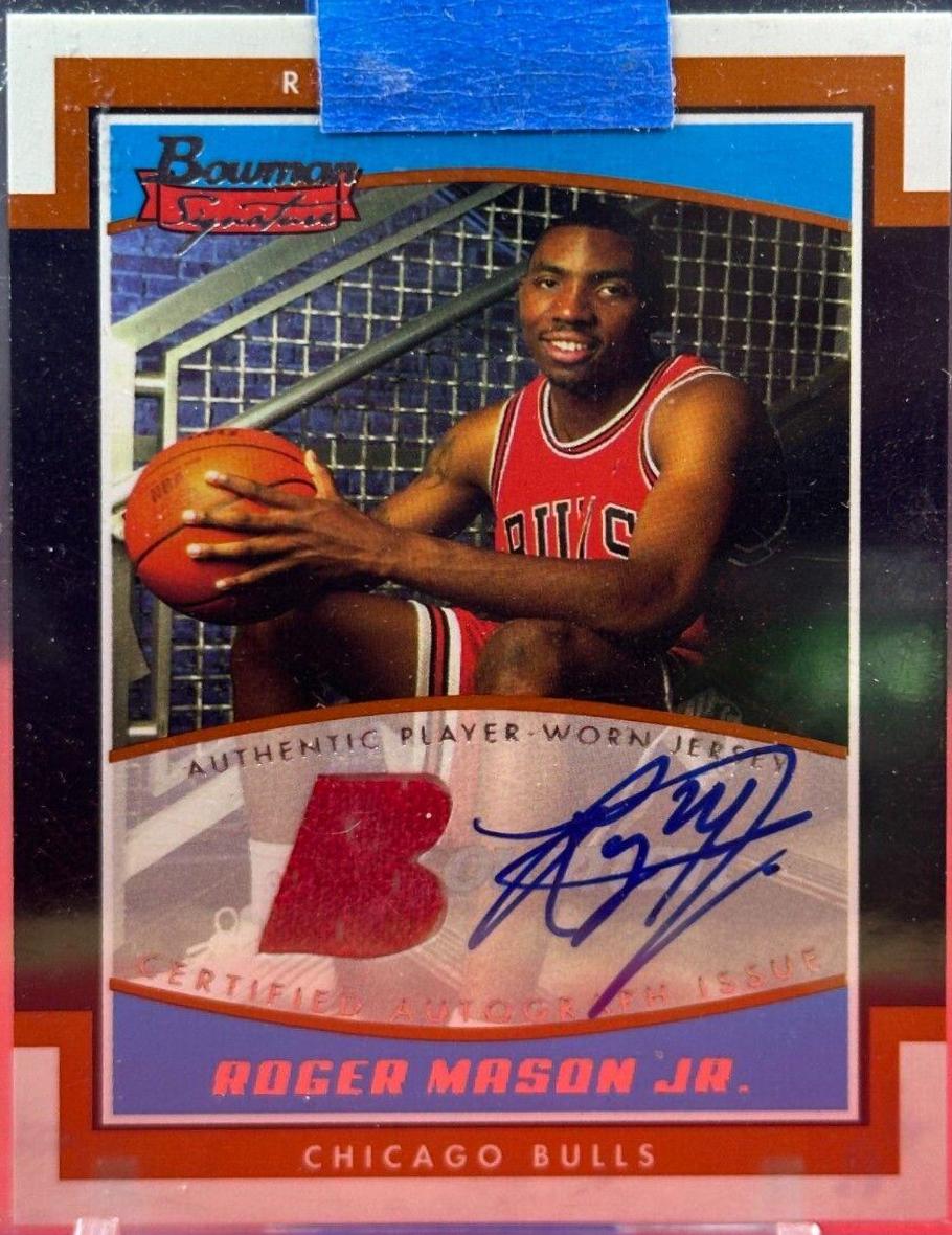 Roger Mason Jr. [Jersey] #SE-RMA Basketball Cards 2002 Bowman Signature Edition