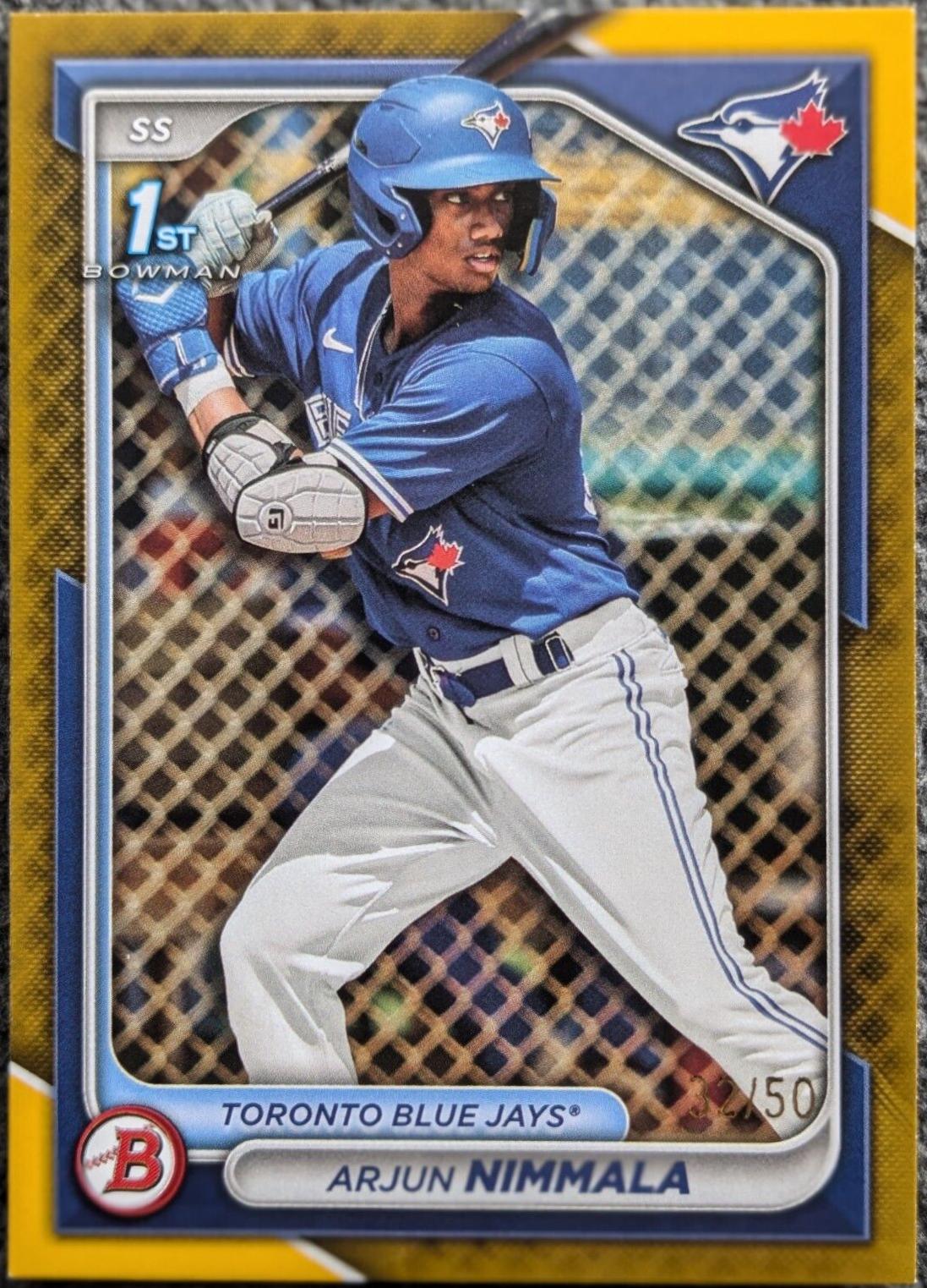 Arjun Nimmala [Gold] #BP-142 Prices | 2024 Bowman Prospects | Baseball ...