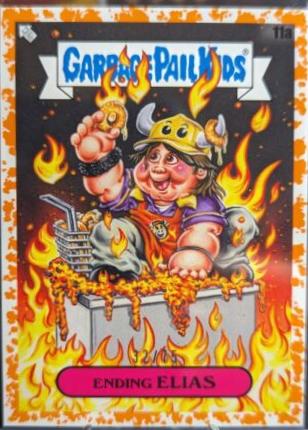 Ending ELIAS [Orange] #11a Garbage Pail Kids X View Askew