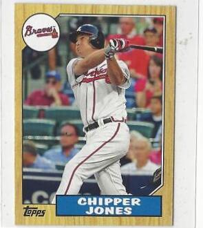 Chipper Jones #TM104 Baseball Cards 2012 Topps 1987 Minis