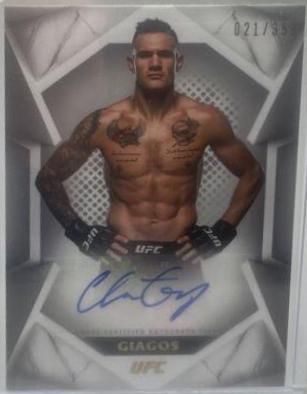 Christos Giagos #STS-CG Ufc Cards 2020 Topps UFC Striking Signatures Fighter