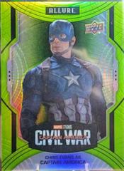 Chris Evans as Captain America [Green Quartz] #104 Marvel 2022 Allure Prices