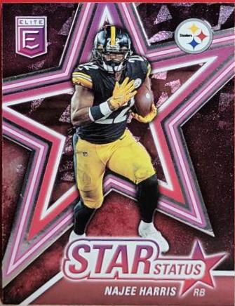 Najee Harris [Pink] #SS14 Football Cards 2022 Panini Donruss Elite Star Status