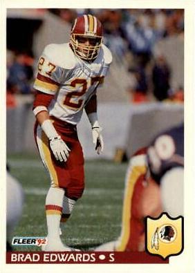 Brad Edwards #417 Football Cards 1992 Fleer