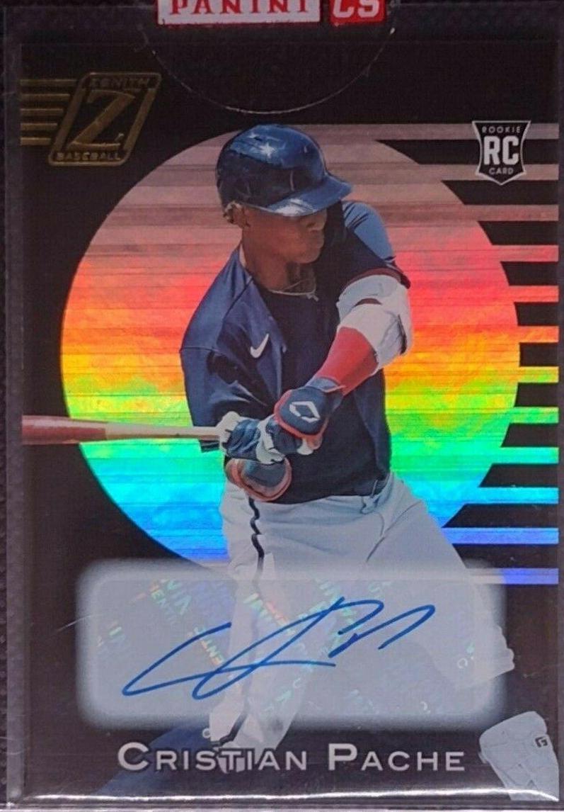 Cristian Pache [Autographs] #11 Baseball Cards 2021 Panini Chronicles Zenith