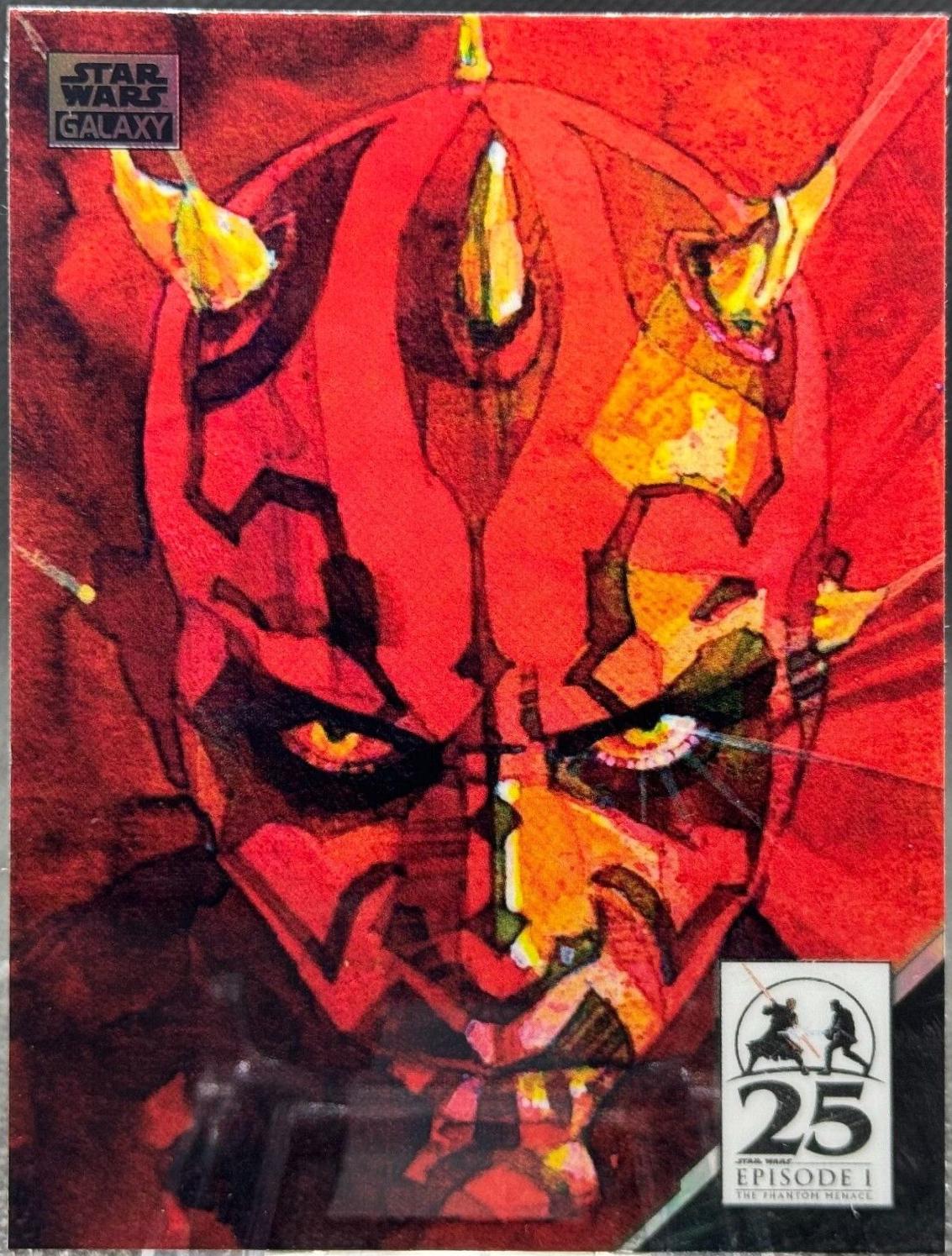 Darth Maul Galaxy 7 #AM-6 Star Wars 2024 Topps Chrome Galaxy Art of Darth Maul