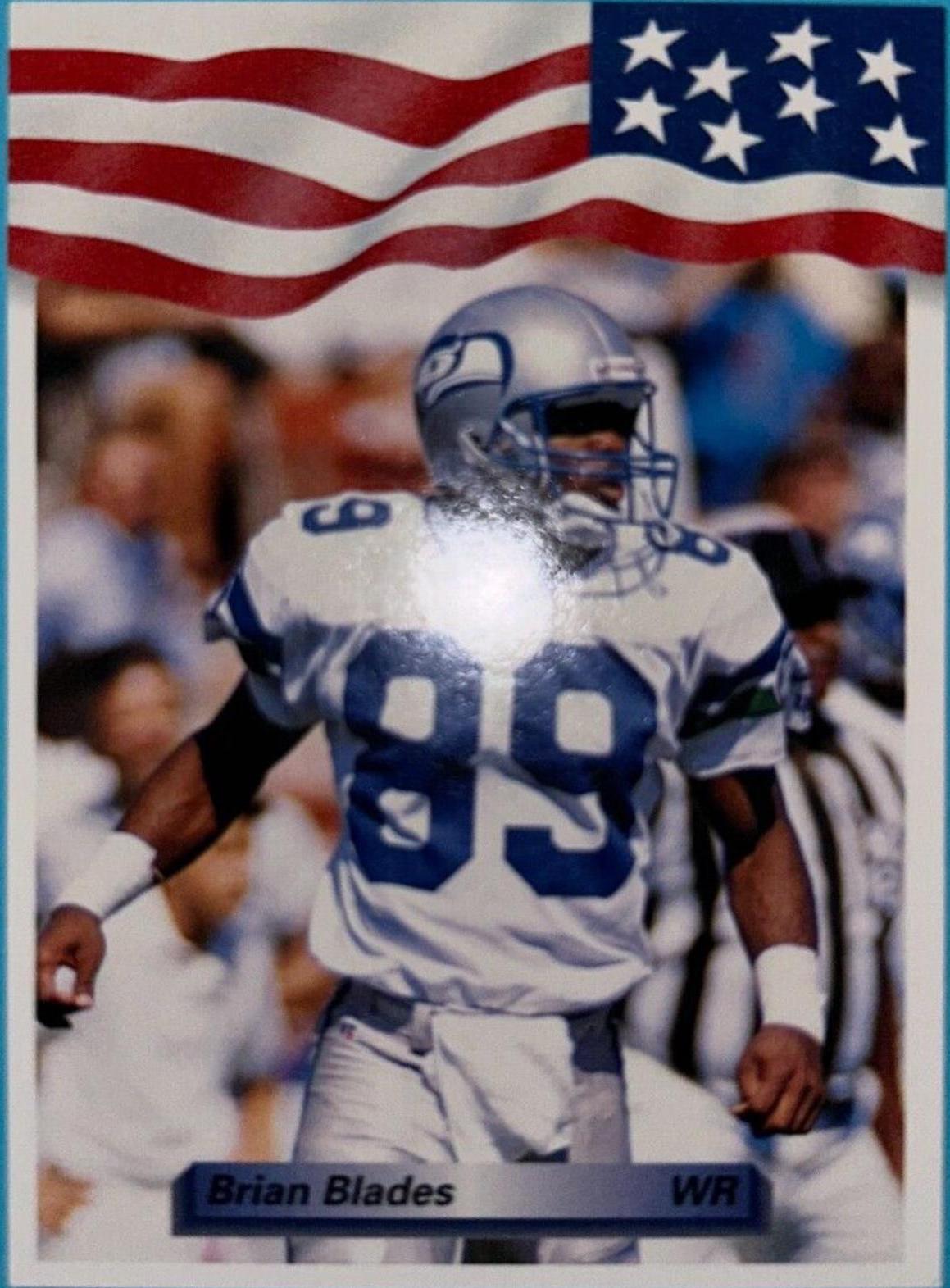 Brian Blades #237 Football Cards 1992 All World