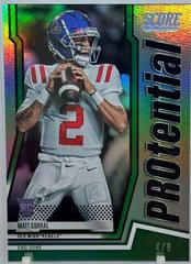 Matt Corral [Green] #P-MC Football Cards 2022 Panini Score Protential Prices