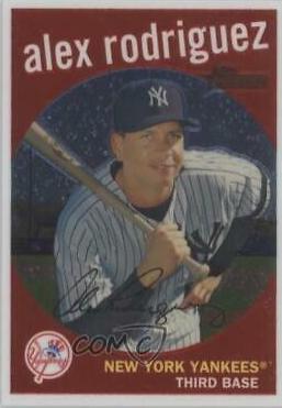 Alex Rodriguez #C100 Baseball Cards 2008 Topps Heritage Chrome