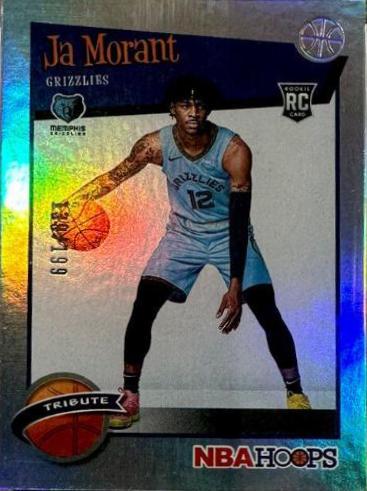 2019-20 Panini NBA Hoops Ja Morant Tribute #297 SGC 10 Gem Mint 2024 Rookie Card