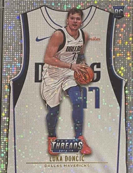 2018-19 Panini Threads Luka 2024 Doncic RC Next Wave Dazzle Parallel PSA 9 Mint #3