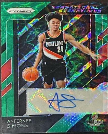 ANFERNEE SIMONS 2018/19 PANINI offers HOOPS SILVER SGC 9.5 NUMBERED #028/199