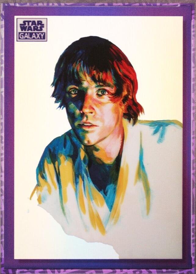 Luke Skywalker [Purple Refractor] #1 Star Wars 2022 Topps Galaxy Chrome