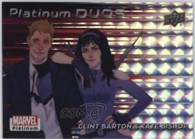 Clint Barton / Kate Bishop #PD24 Marvel 2023 Upper Deck Platinum Duos