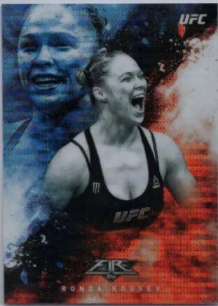 Ronda Rousey [Pulsar] #UF-RRO Ufc Cards 2017 Topps UFC Chrome Fire