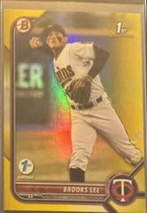 Brooks Lee [Yellow] #BD-153 Baseball Cards 2022 Bowman Draft 1st Edition Prices