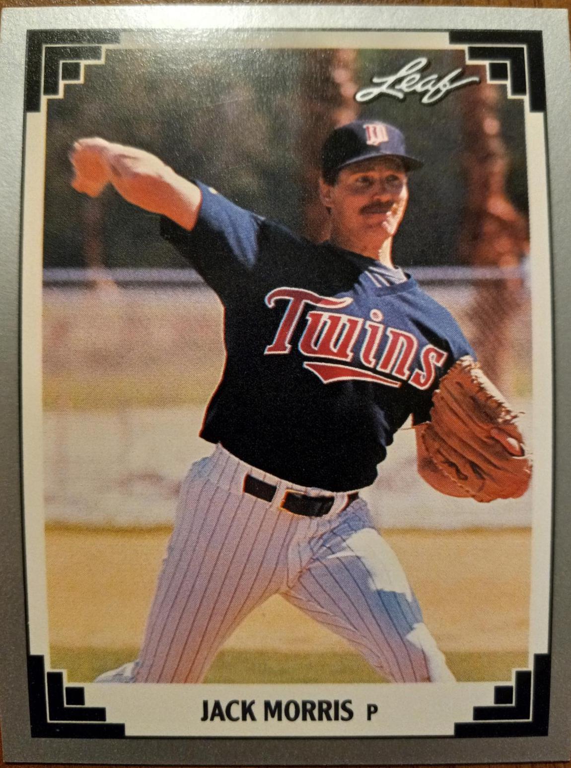 Jack Morris #294 Baseball Cards 1991 Leaf