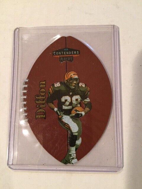 Corey Dillon [Gold] #16 Football Cards 1998 Playoff Contenders Leather