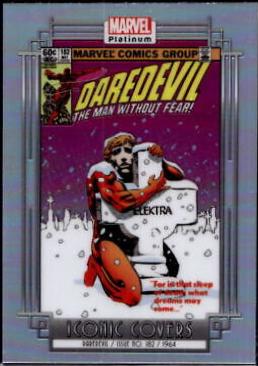 Daredevil [Rainbow] #IC06 Marvel 2023 Upper Deck Platinum Iconic Covers