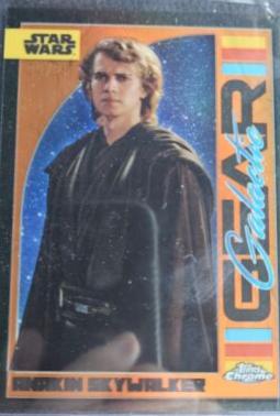 Anakin Skywalker [Rebel Orange Refractor] #GG-18 Star Wars 2024 Topps Chrome Galactic Gear