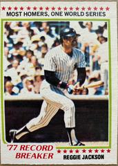 Reggie Jackson [Record Breaker] #242 Baseball Cards 1978 O Pee Chee Prices