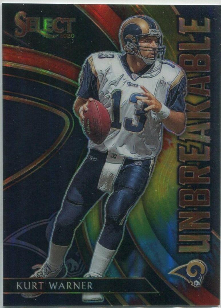 Kurt Warner [Tie-Dye Prizm] #U11 Football Cards 2020 Panini Select Unbreakable