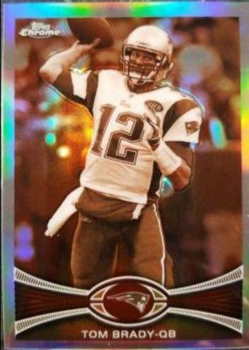 Tom Brady [Sepia Refractor] #220 Football Cards 2012 Topps Chrome