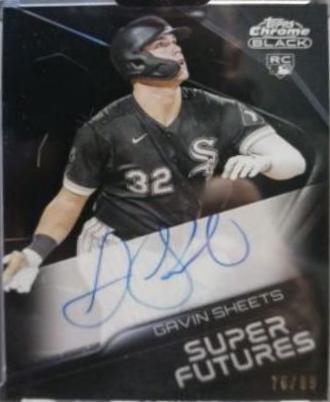 Gavin Sheets #SFA-GS Baseball Cards 2022 Topps Chrome Black Super Futures Autographs