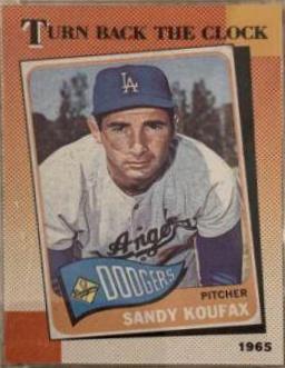 Sandy Koufax #665 Baseball Cards 1990 O Pee Chee