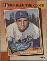 Sandy Koufax #665 Baseball Cards 1990 O Pee Chee Prices