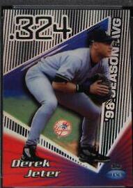 Derek Jeter [Pattern 25] #24B Baseball Cards 1999 Topps Tek