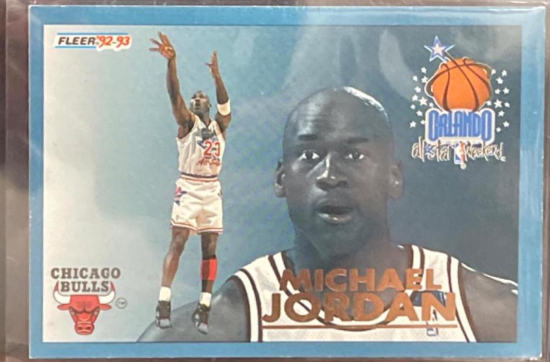 Michael Jordan #4 Basketball Cards 1992 Fleer All-Stars