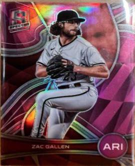 Zac Gallen [Neon Pink] #15 Baseball Cards 2022 Panini Chronicles Spectra