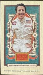 Mario Andretti [Mini American Caramel Blue Ink] #75 Baseball Cards 2013 Panini Golden Age Prices