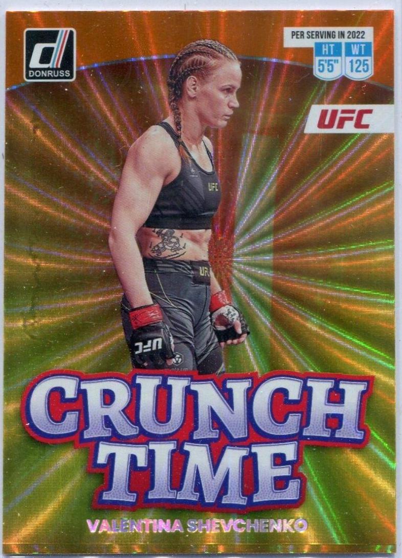 Valentina Shevchenko [Orange Laser] #13 Ufc Cards 2023 Panini Donruss Ufc Crunch Time