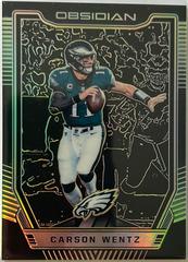 Carson Wentz [Orange] #4 Football Cards 2018 Panini Obsidian Prices