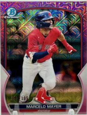 Marcelo Mayer [Mega Box Mojo Pink] #BCP-107 Baseball Cards 2023 Bowman Chrome Prospects