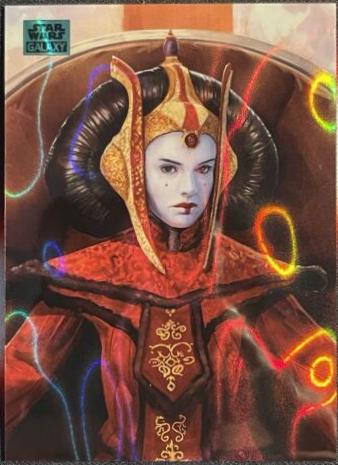 Queen Amidala  [Aqua Lava Refractor] #AN-9 Star Wars 2024 Topps Chrome Galaxy Art of Naboo