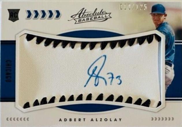 Adbert Alzolay [Material Signature Black] #157 Baseball Cards 2020 Panini Absolute