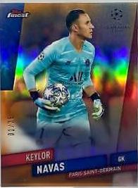 Keylor Navas [Orange Refractor] #49 Soccer Cards 2019 Finest UEFA Champions League