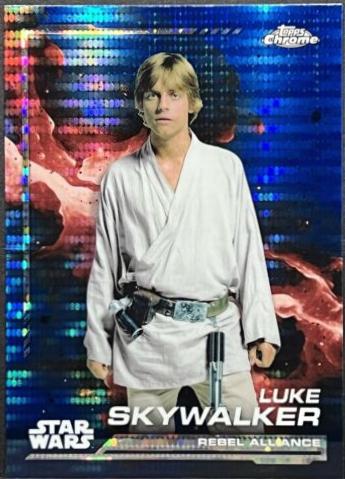 Luke Skywalker [Blue Pulsar Refractor] #104 Star Wars 2024 Topps Chrome