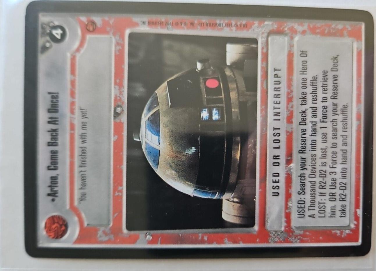 Artoo, Come Back At Once! [Limited] Star Wars CCG Cloud City