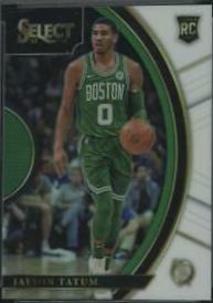 Jayson Tatum [White Prizm] #93 Basketball Cards 2017 Panini Select