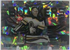 Jeremy Swayman [Red] #BL-22 Hockey Cards 2022 Upper Deck Allure Blockers Prices