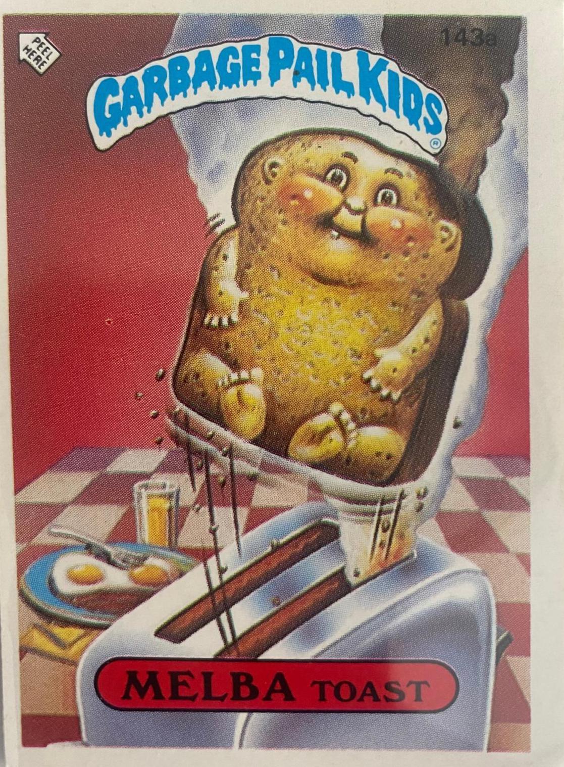 Melba Toast #143A Garbage Pail Kids 1986 Mini