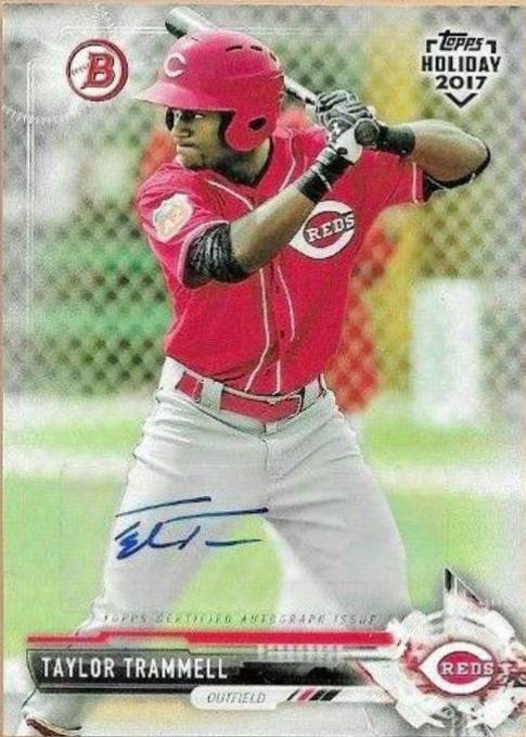 Taylor Trammell [Autograph] #TH-TT Baseball Cards 2017 Topps Holiday Bowman